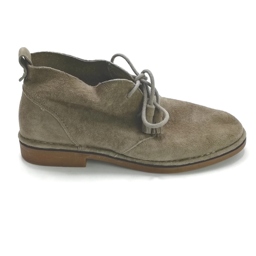 Hush Puppies Shoes Womens Boots Cyra Catelyn Chukka Taupe Suede Leather 8
